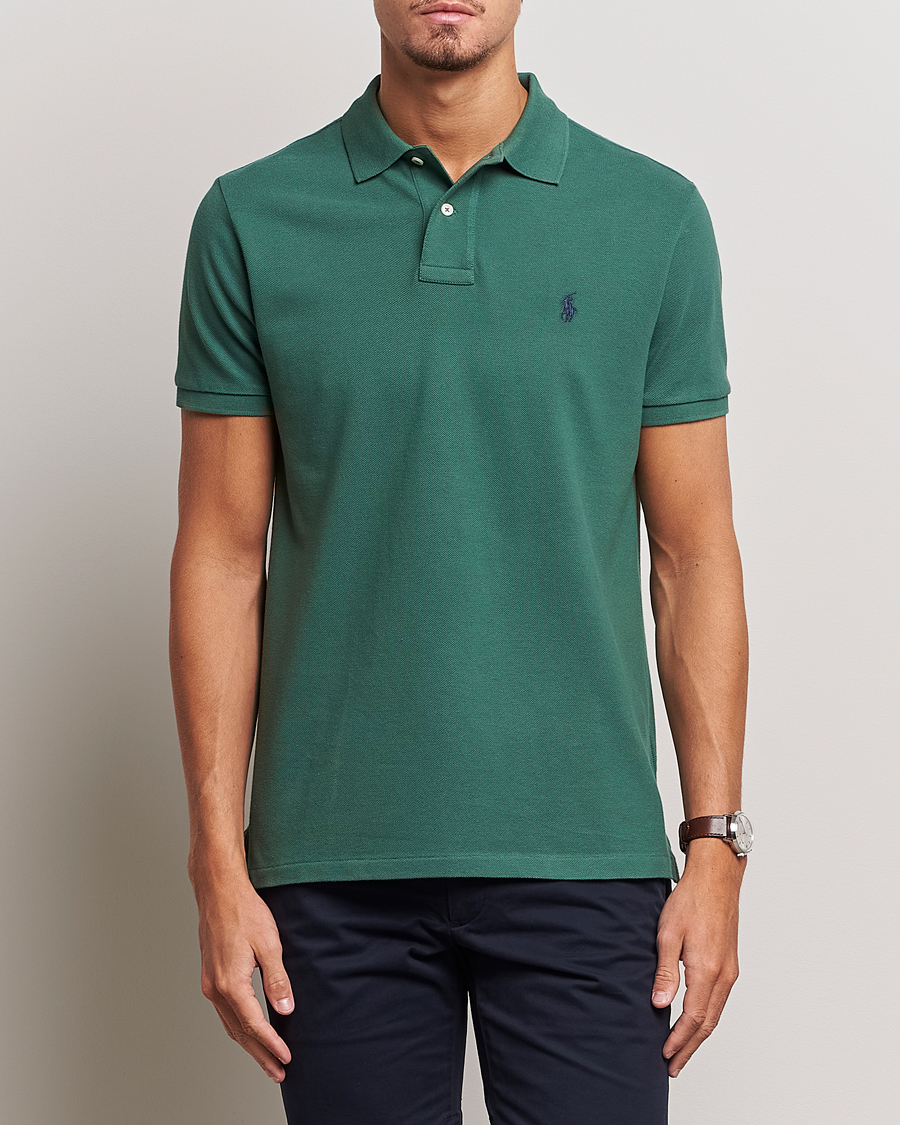 Herr | Pikéer | Polo Ralph Lauren | Custom Slim Fit Polo Washed Forest