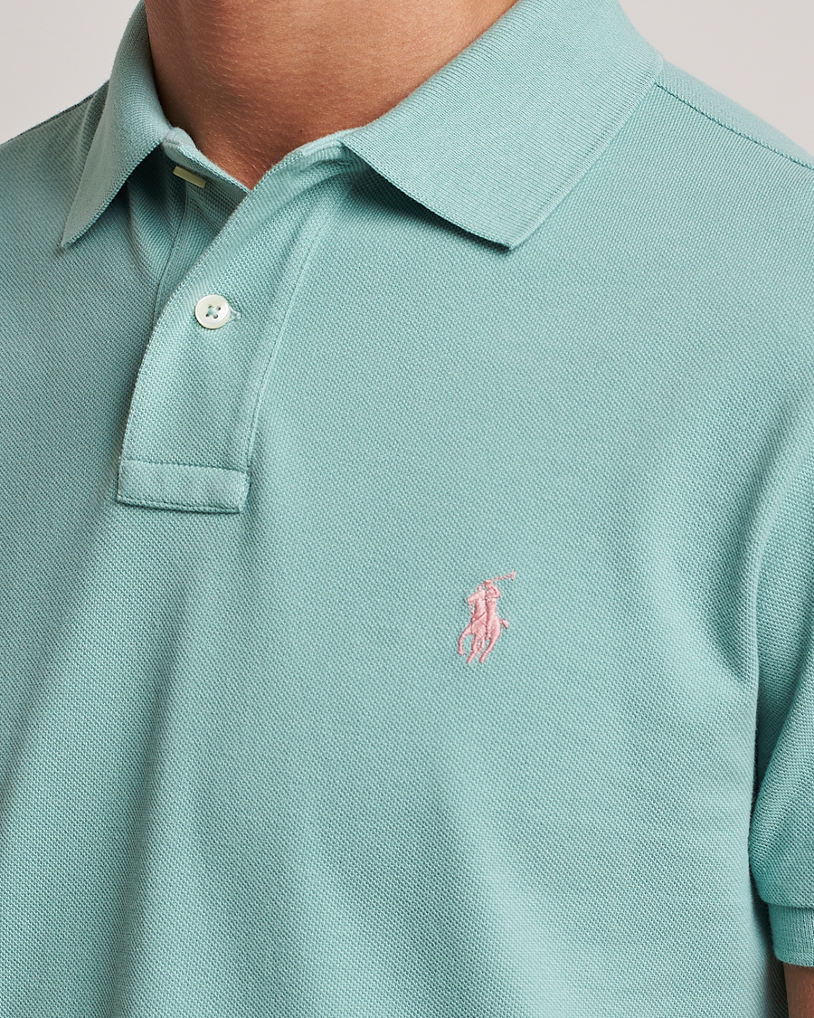 Herr | Pikéer | Polo Ralph Lauren | Custom Slim Fit Polo Essex Green