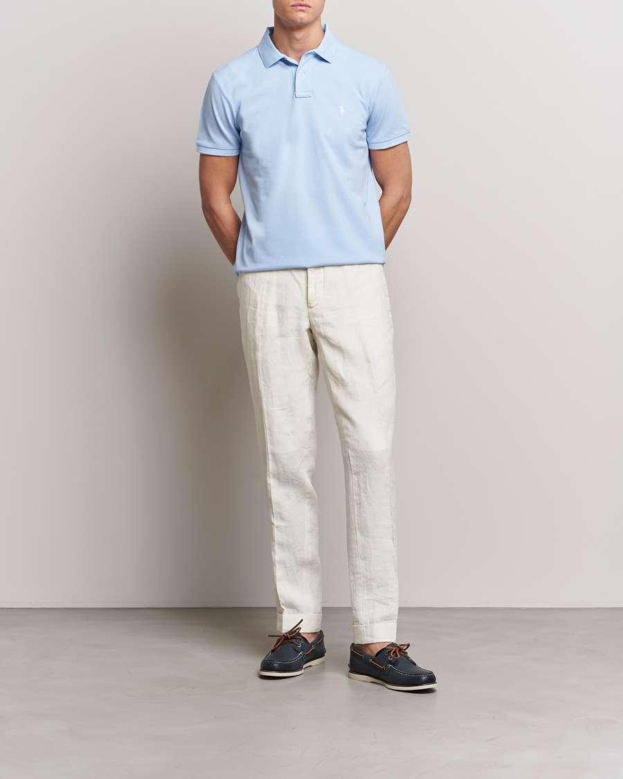 Herr | Pikéer | Polo Ralph Lauren | Custom Slim Fit Polo Office Blue