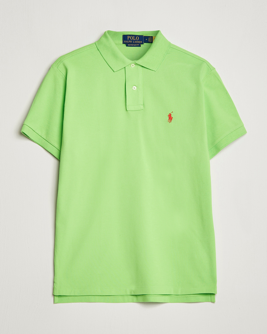 Herr | Pikéer | Polo Ralph Lauren | Custom Slim Fit Polo Kiwi Lime