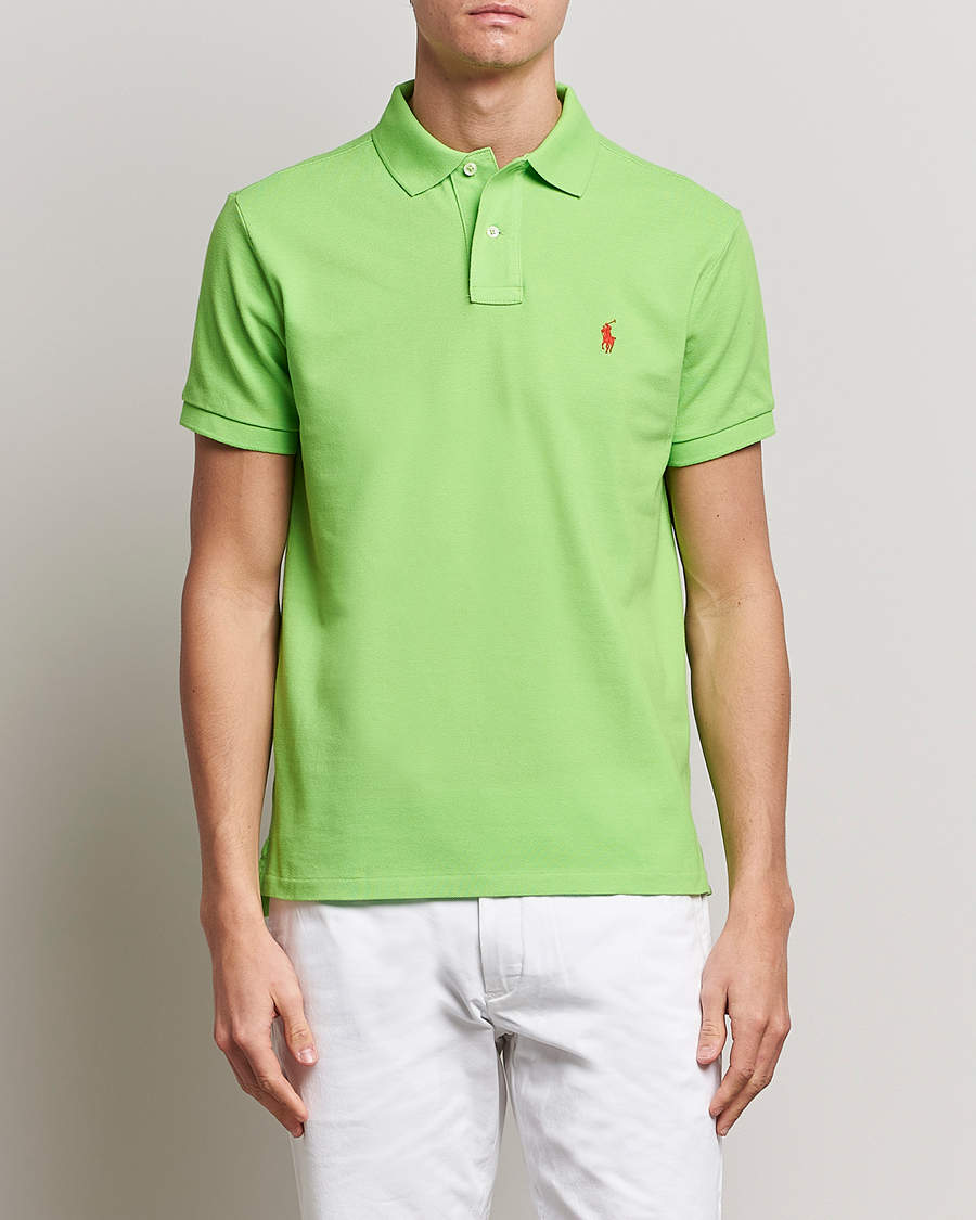 Herr | Pikéer | Polo Ralph Lauren | Custom Slim Fit Polo Kiwi Lime