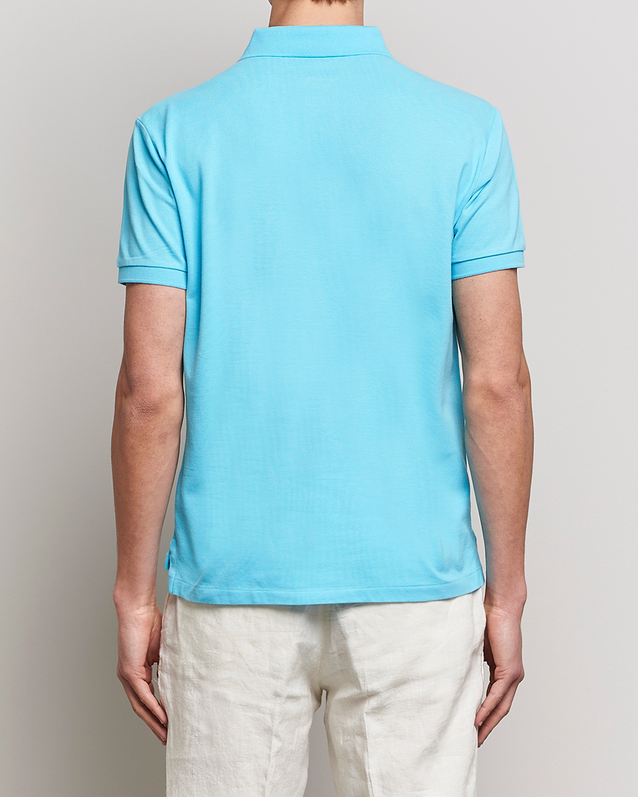 Herr | Pikéer | Polo Ralph Lauren | Custom Slim Fit Polo Turquoise Nova