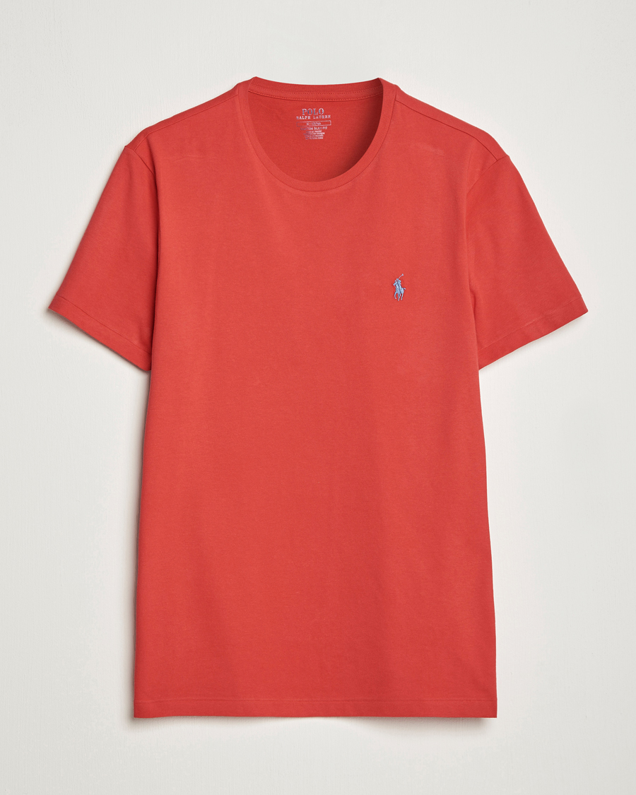 Herr | T-Shirts | Polo Ralph Lauren | Crew Neck T-Shirt Evening Post Red