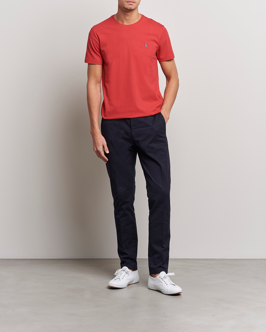 Herr | T-Shirts | Polo Ralph Lauren | Crew Neck T-Shirt Evening Post Red