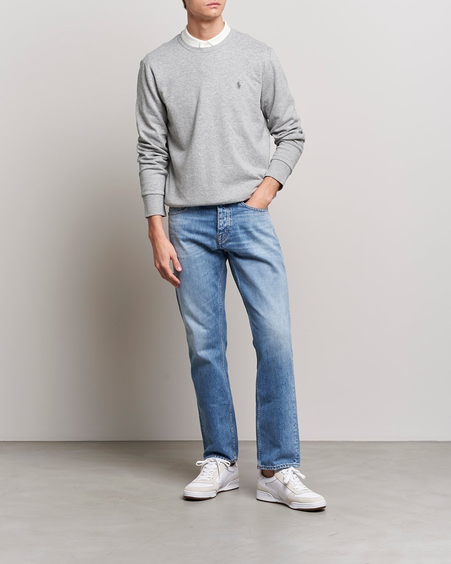 Herr | Tröjor | Polo Ralph Lauren | Double Knitted Jersey Sweatshirt Andover Heather