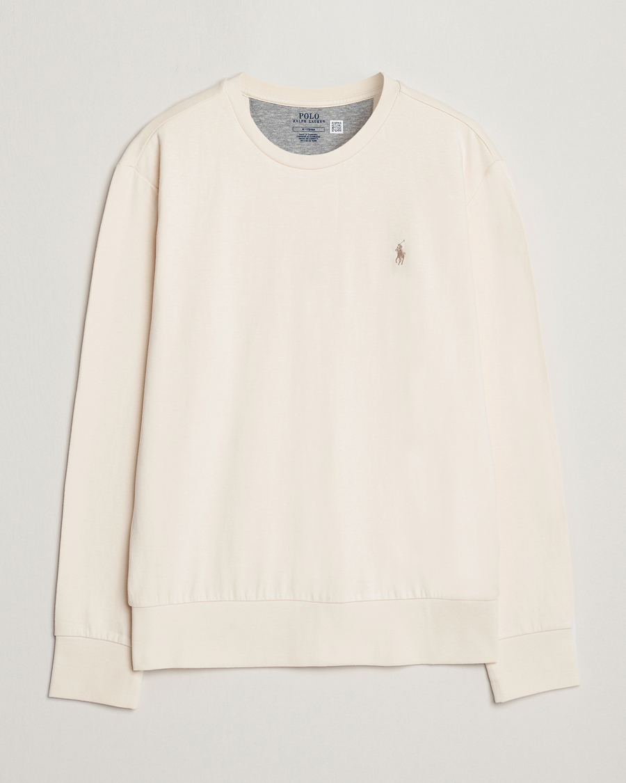 Herr | Tröjor | Polo Ralph Lauren | Double Knitted Jersey Sweatshirt Guide Cream