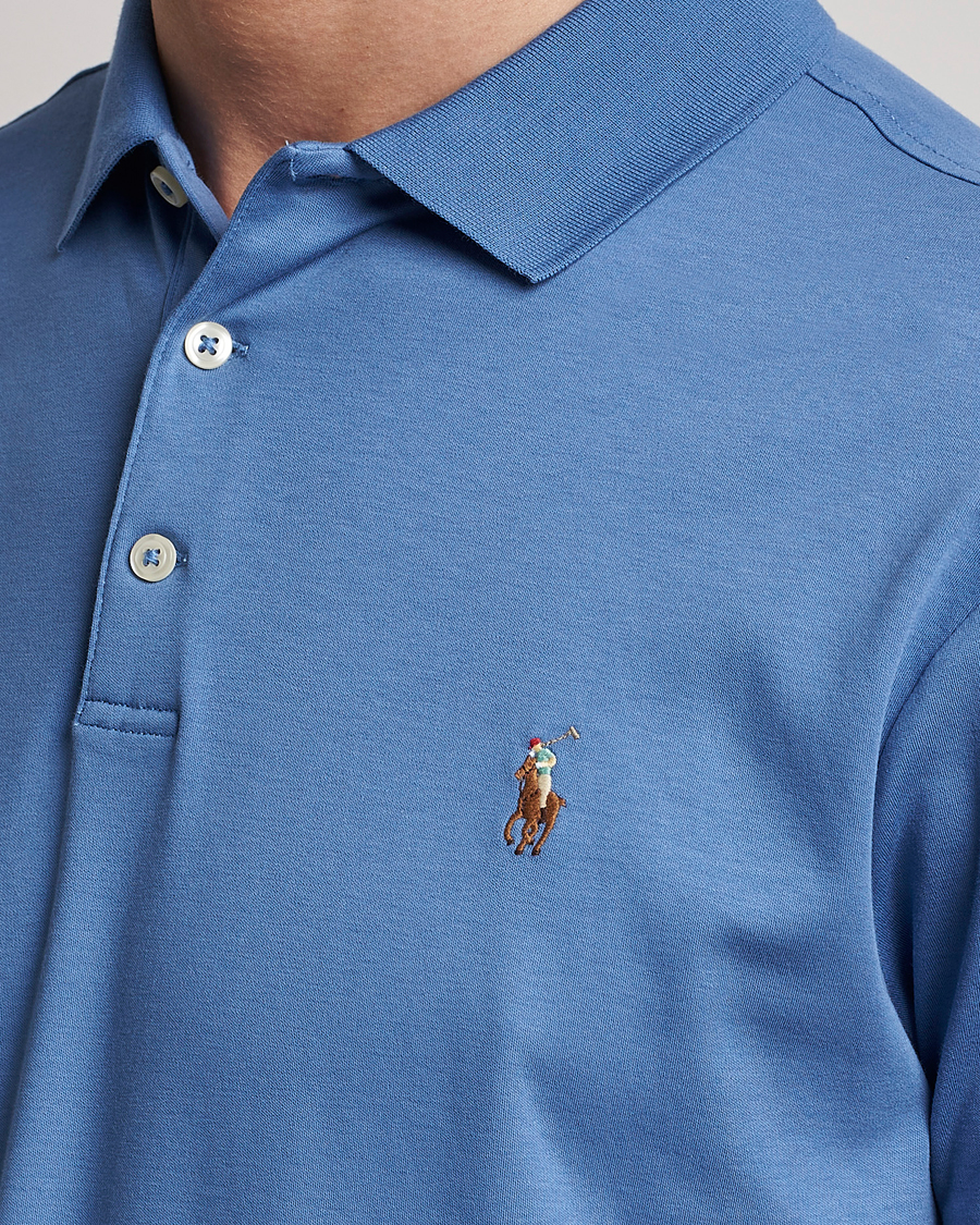 Herr | Pikéer | Polo Ralph Lauren | Luxury Pima Cotton Polo French Blue