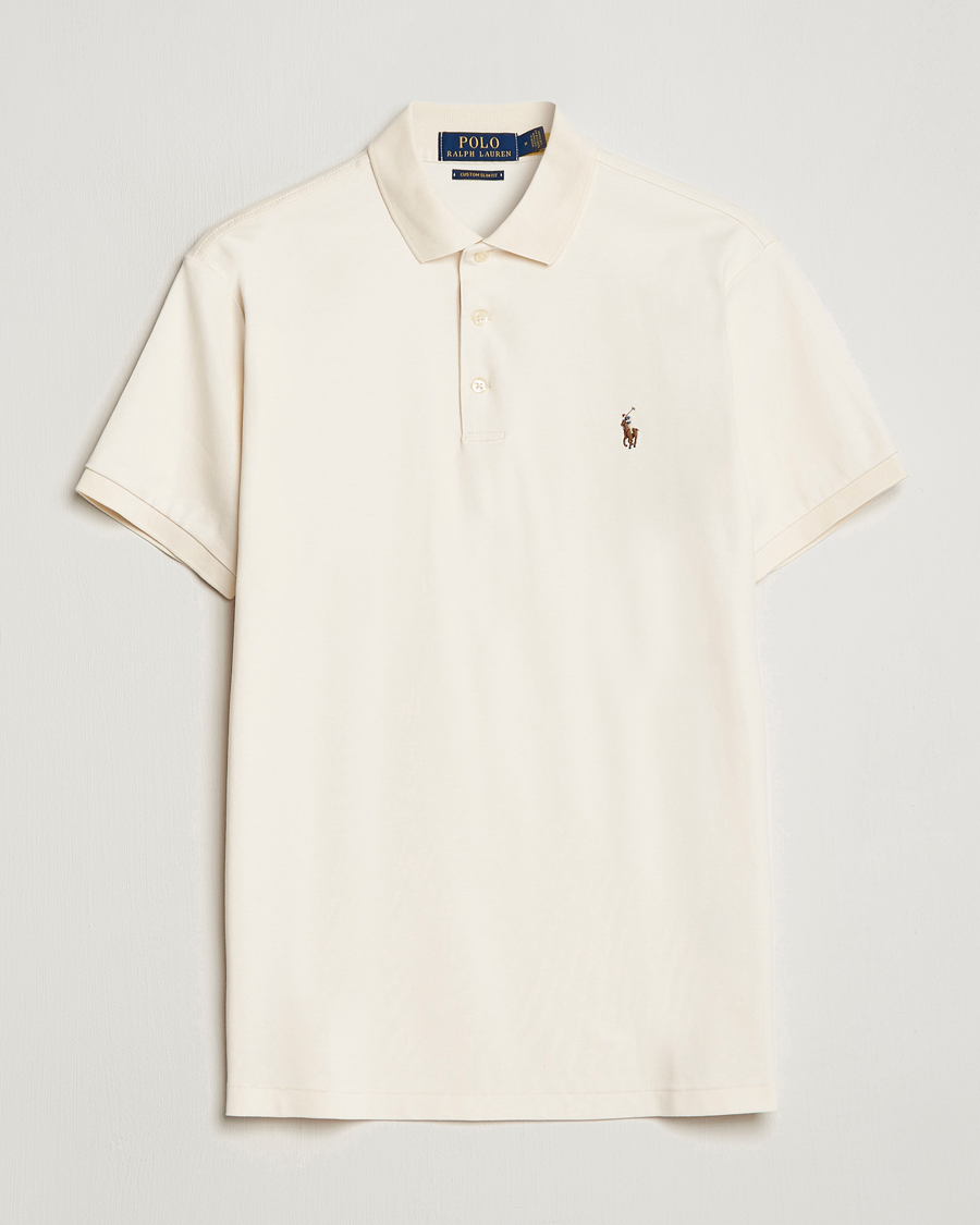 Herr | Pikéer | Polo Ralph Lauren | Luxury Pima Cotton Polo Guide Cream