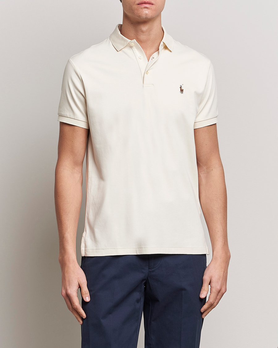 Herr | Pikéer | Polo Ralph Lauren | Luxury Pima Cotton Polo Guide Cream