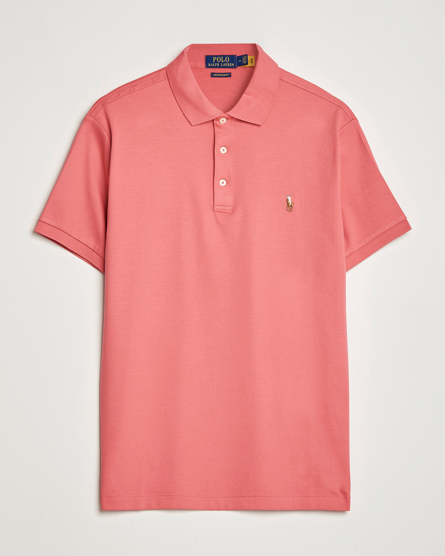 Herr | Pikéer | Polo Ralph Lauren | Luxury Pima Cotton Polo Red Sky