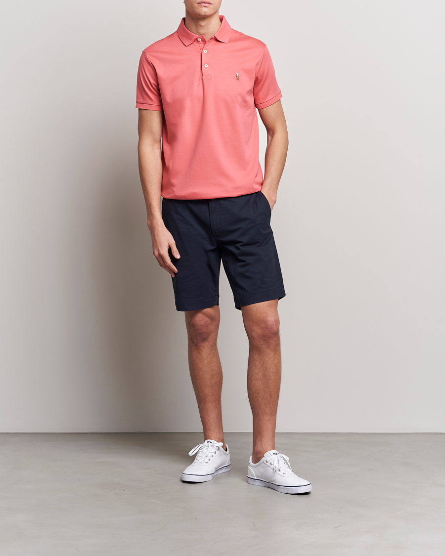 Herr | Pikéer | Polo Ralph Lauren | Luxury Pima Cotton Polo Red Sky