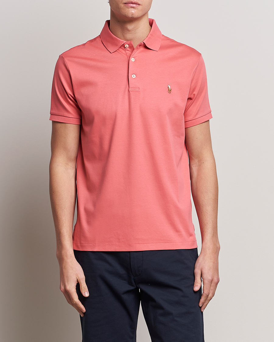 Herr | Pikéer | Polo Ralph Lauren | Luxury Pima Cotton Polo Red Sky
