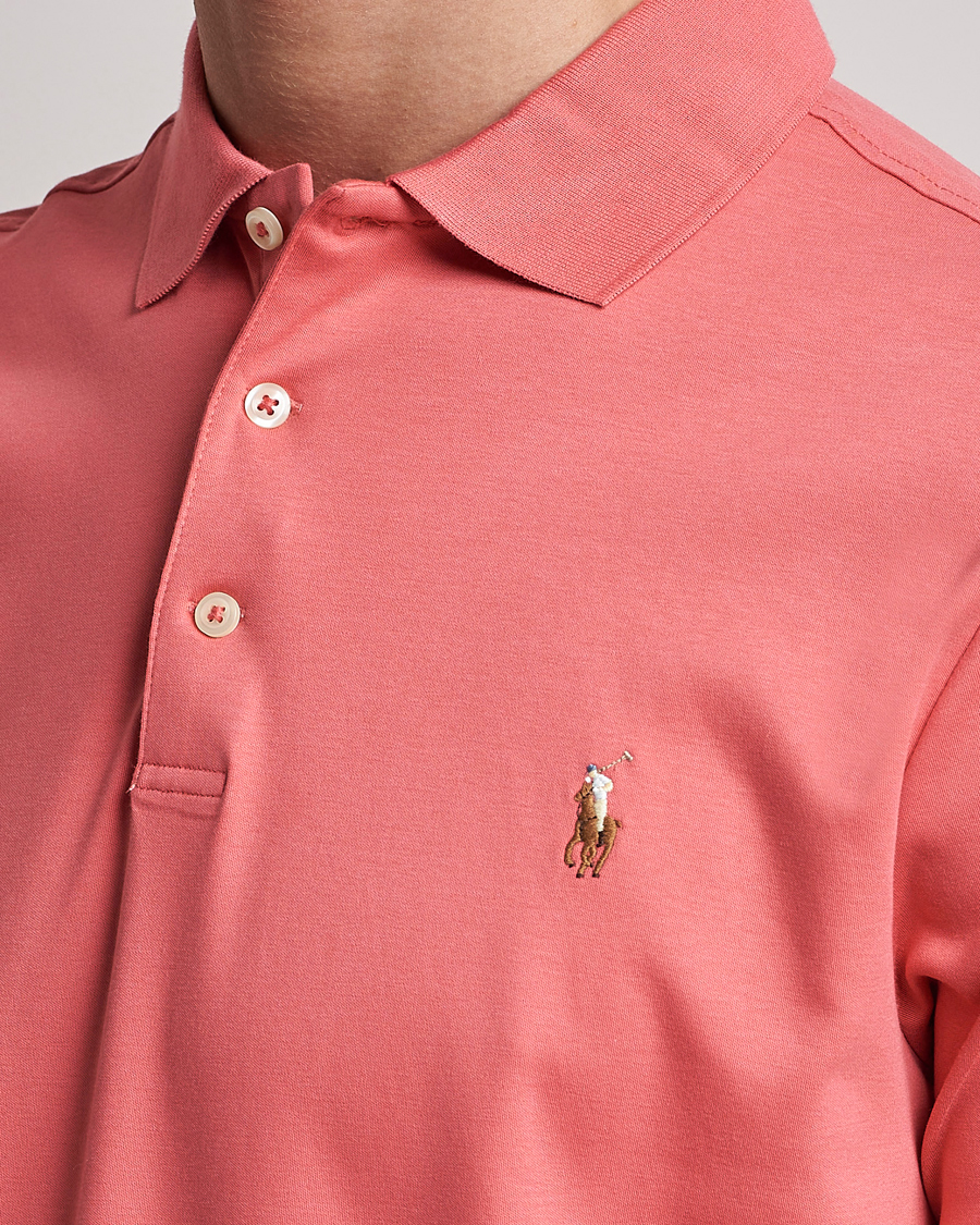 Herr | Pikéer | Polo Ralph Lauren | Luxury Pima Cotton Polo Red Sky