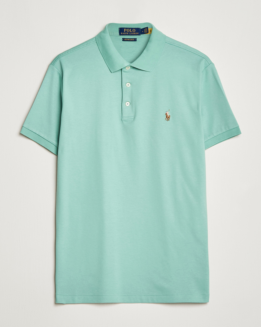 Herr | Pikéer | Polo Ralph Lauren | Luxury Pima Cotton Polo Essex Green