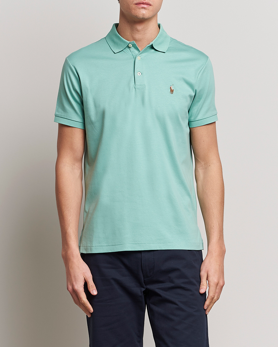 Herr | Pikéer | Polo Ralph Lauren | Luxury Pima Cotton Polo Essex Green