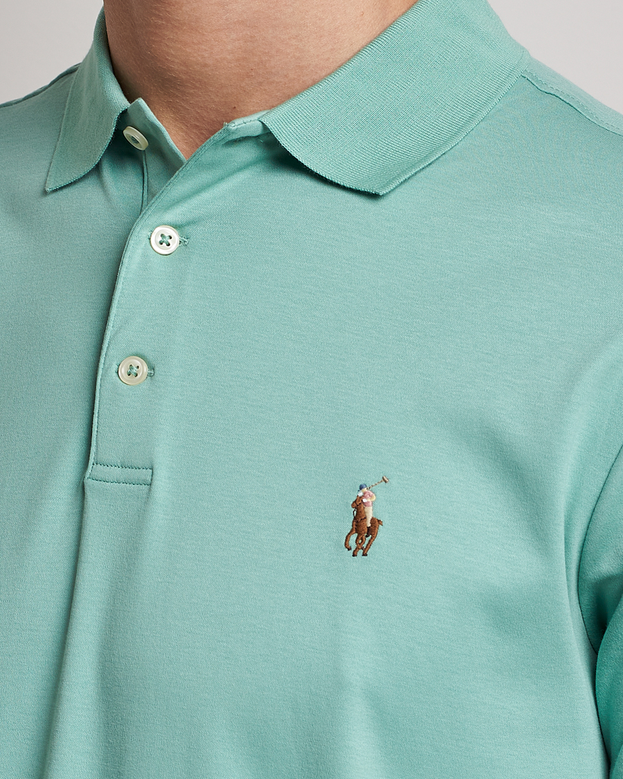 Herr | Pikéer | Polo Ralph Lauren | Luxury Pima Cotton Polo Essex Green