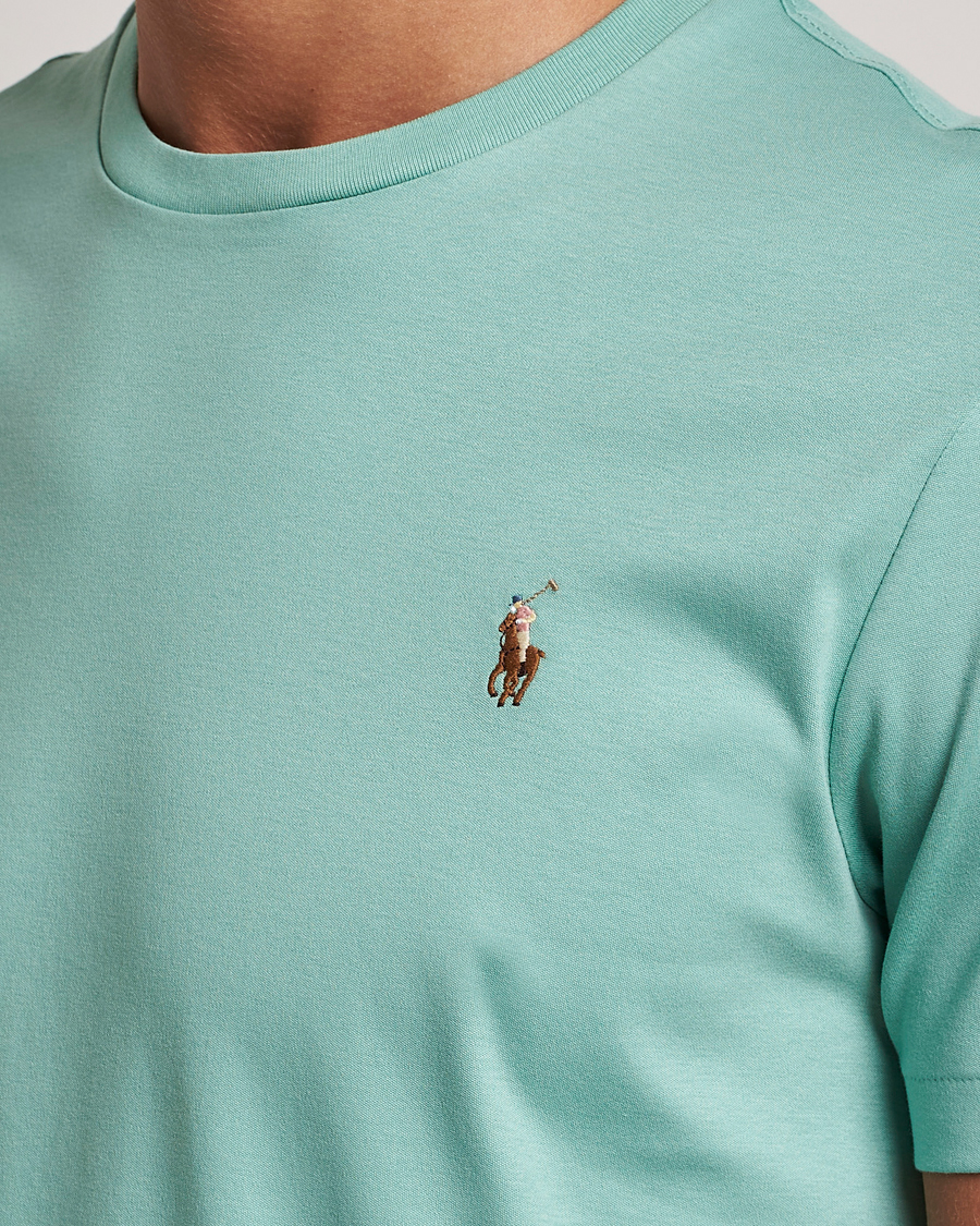 Herr | T-Shirts | Polo Ralph Lauren | Luxury Pima Cotton Crew Neck T-Shirt Essex Green