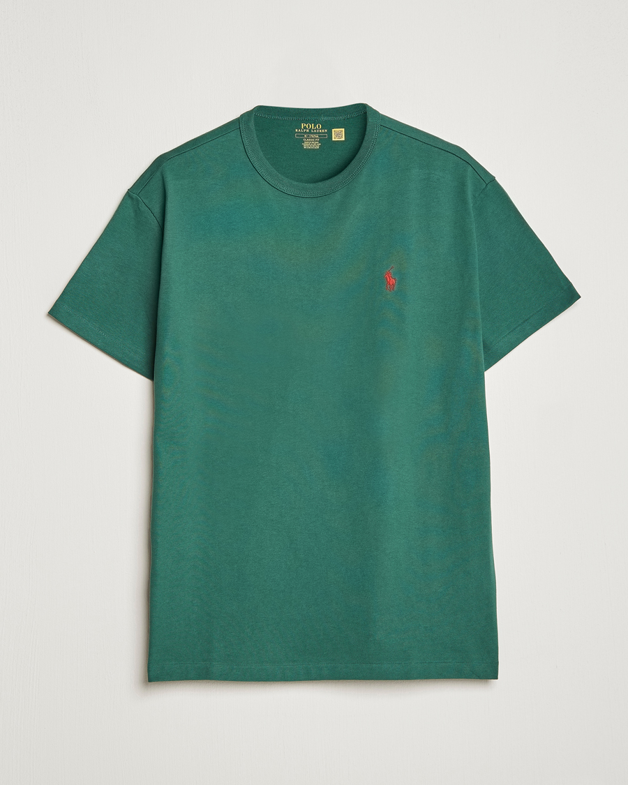 Herr | T-Shirts | Polo Ralph Lauren | Heavyweight Crew Neck T-Shirt Washed Forest