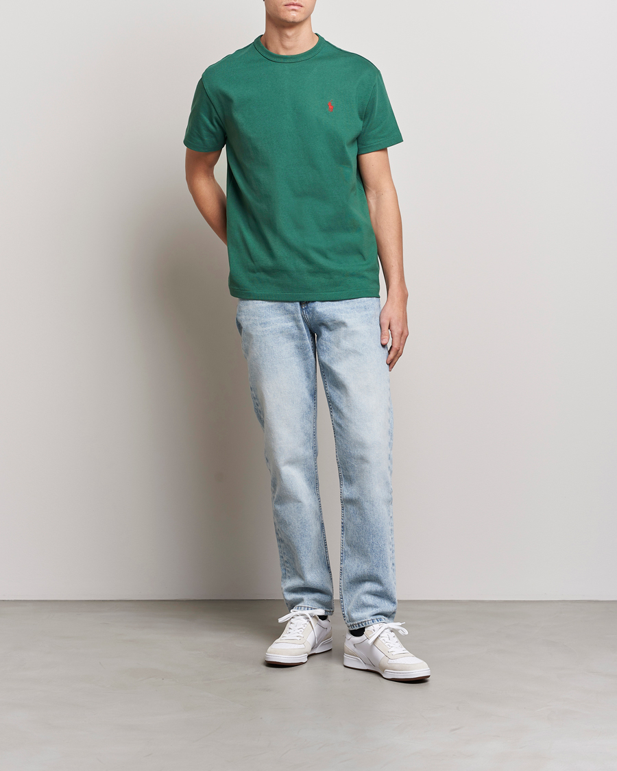 Herr | T-Shirts | Polo Ralph Lauren | Heavyweight Crew Neck T-Shirt Washed Forest