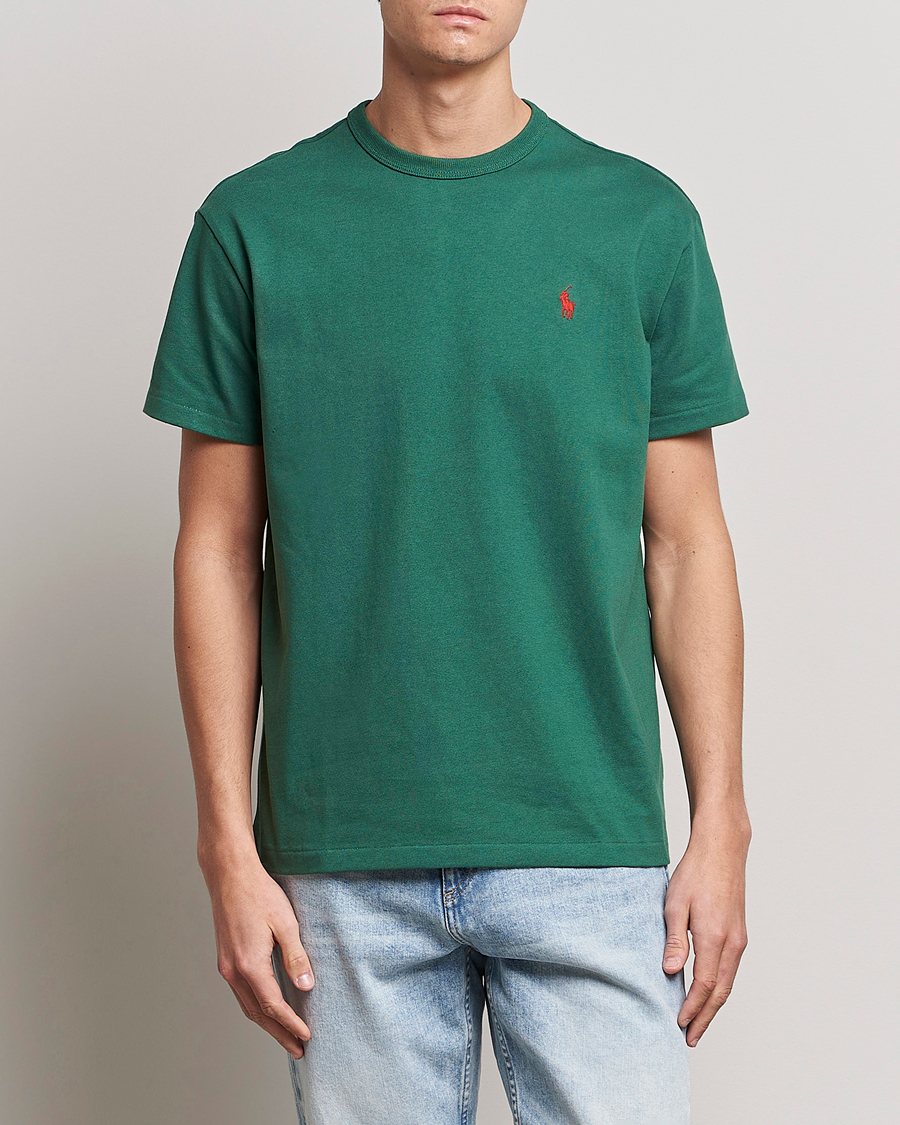 Herr | T-Shirts | Polo Ralph Lauren | Heavyweight Crew Neck T-Shirt Washed Forest