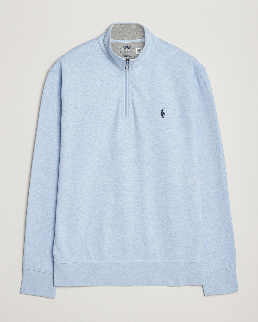Herr | Tröjor | Polo Ralph Lauren | Tech Double Knit Half Zip Office Blue Heather