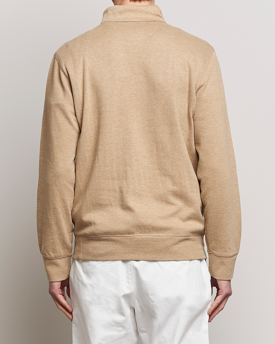 Herr | Tröjor | Polo Ralph Lauren | Tech Double Knit Half Zip Luxury Tan Heather