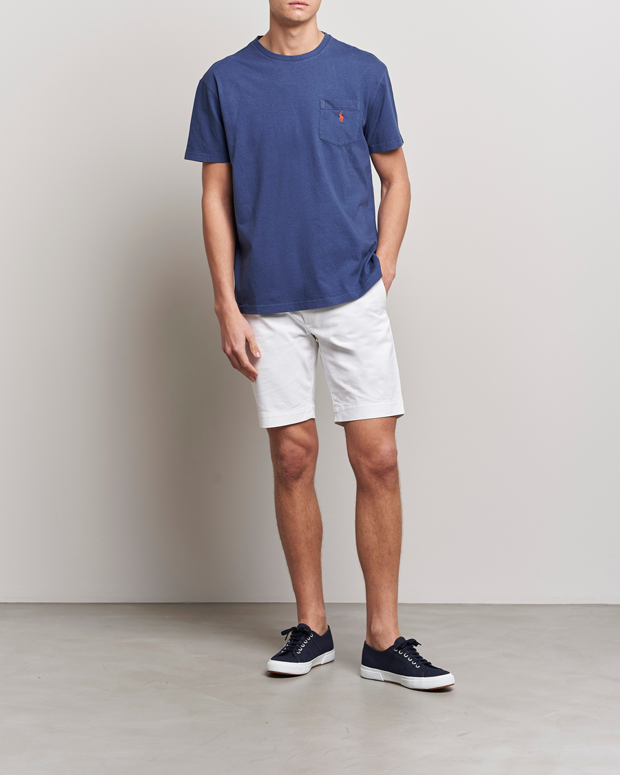 Herr | T-Shirts | Polo Ralph Lauren | Cotton/Linen Crew Neck T-Shirt Boathouse Navy