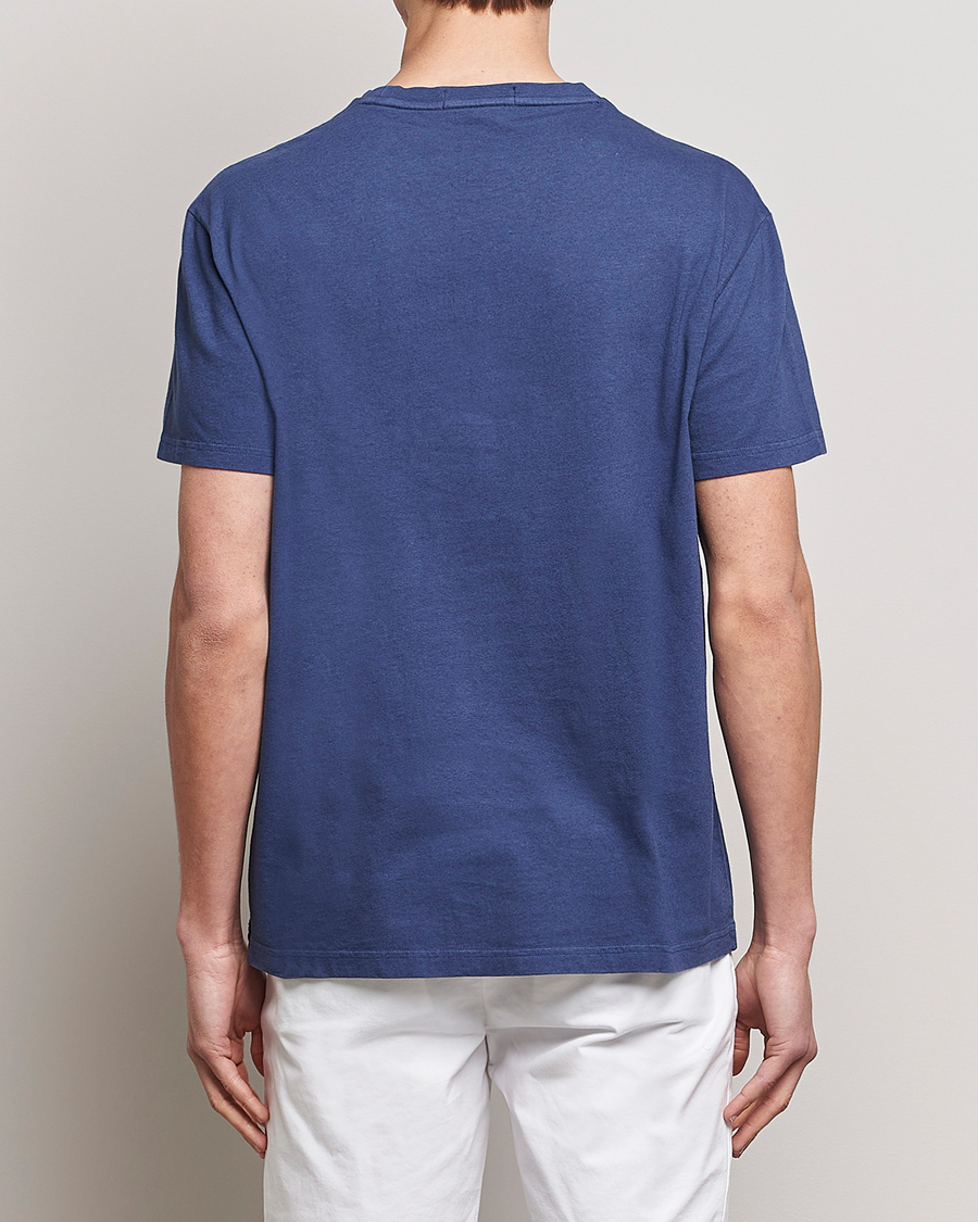 Herr | T-Shirts | Polo Ralph Lauren | Cotton/Linen Crew Neck T-Shirt Boathouse Navy