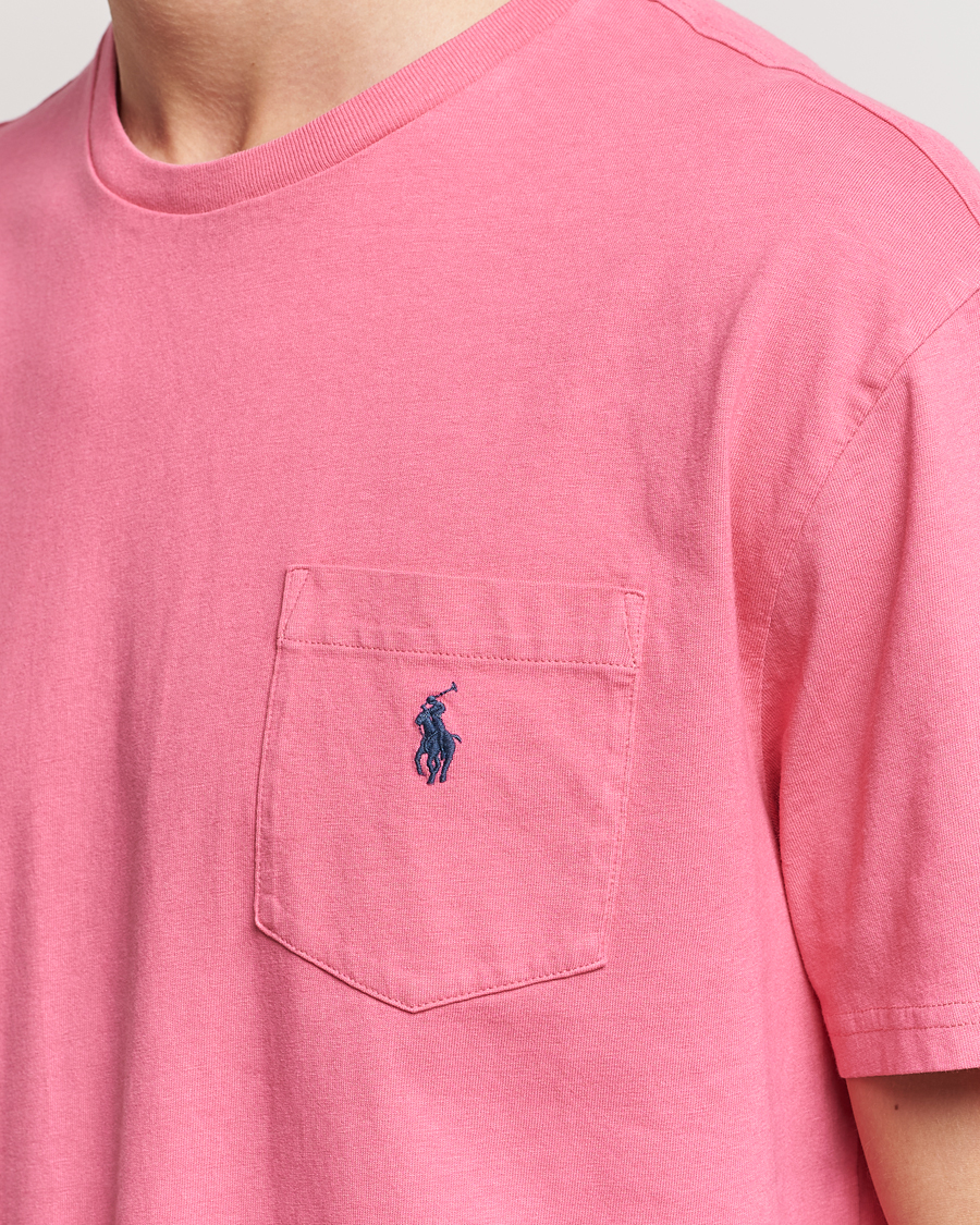 Herr | T-Shirts | Polo Ralph Lauren | Cotton/Linen Crew Neck T-Shirt Red Sky