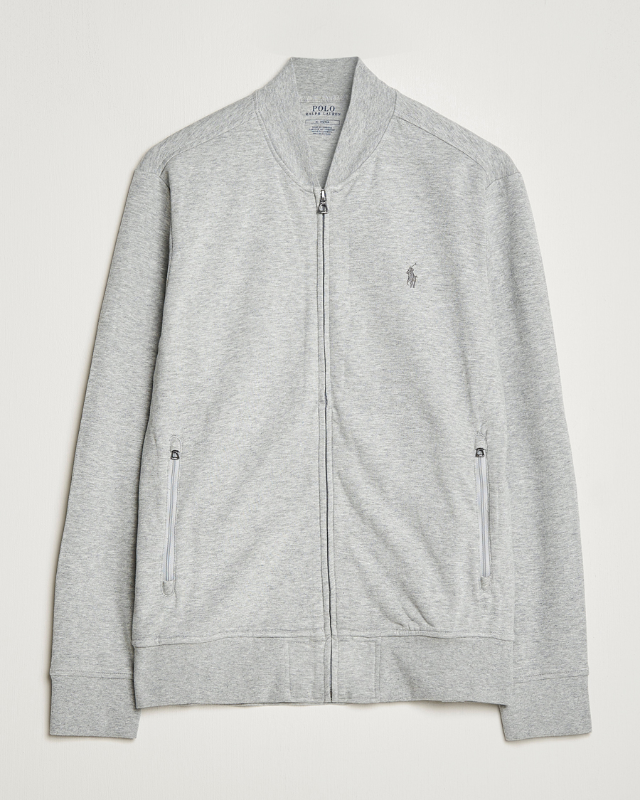 Herr | Tröjor | Polo Ralph Lauren | Double Knit Full-Zip Sweater Andover Heather