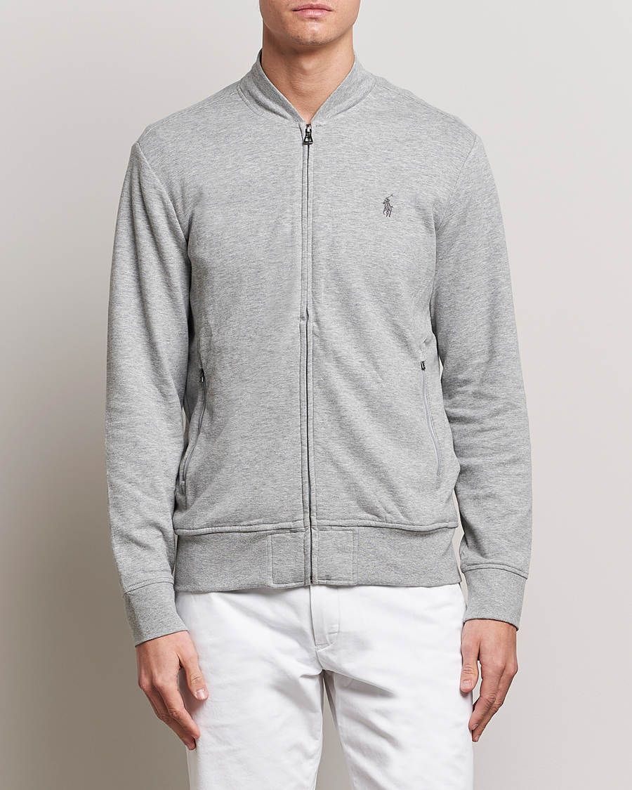 Herr | Full-zip | Polo Ralph Lauren | Double Knit Full-Zip Sweater Andover Heather