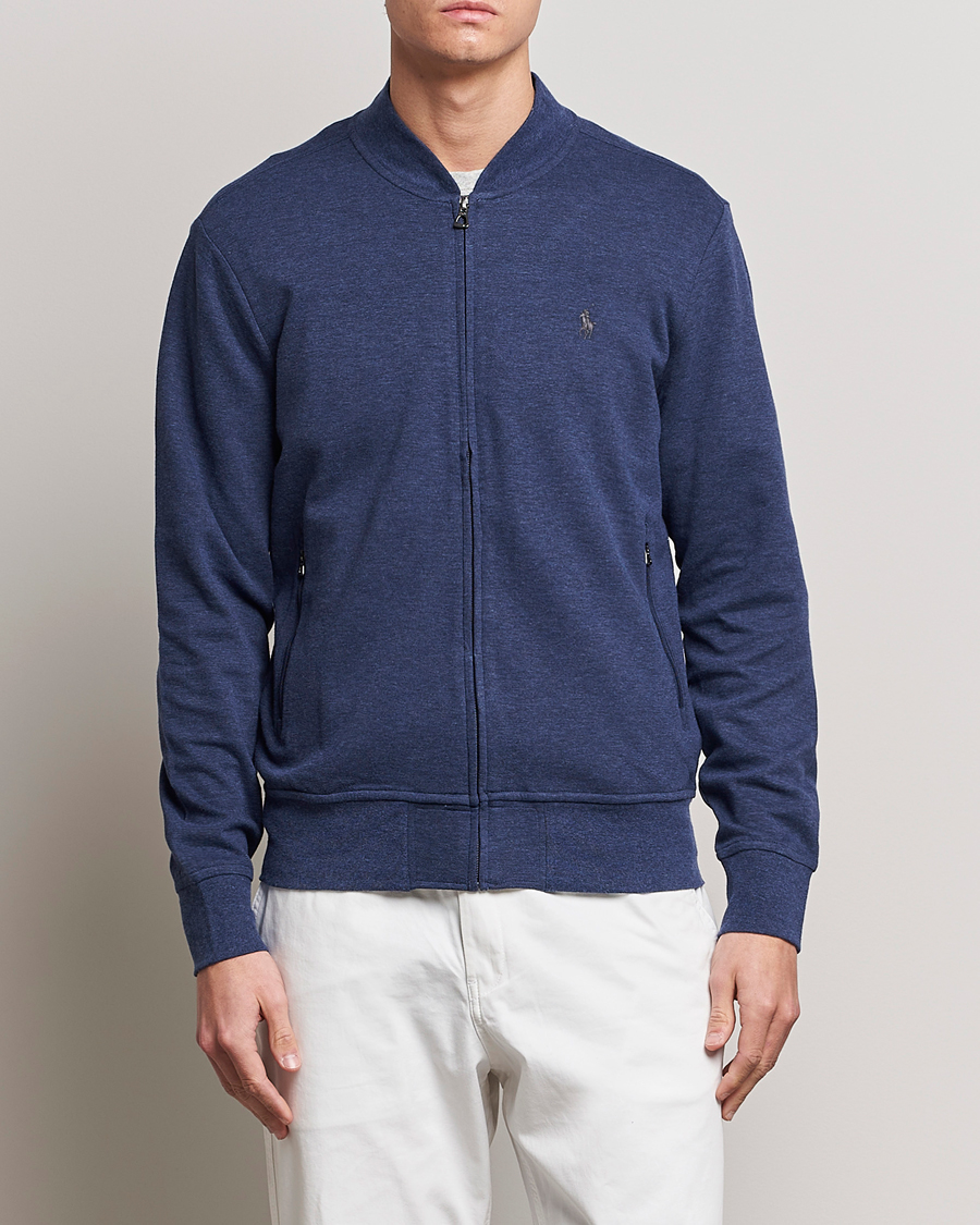 Herr | Tröjor | Polo Ralph Lauren | Double Knit Full-Zip Sweater Spring Navy Heather