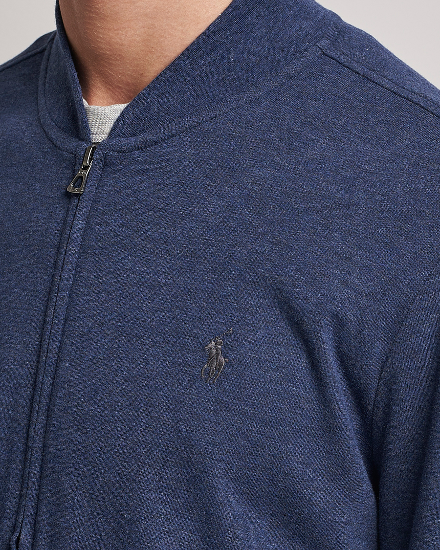 Herr | Tröjor | Polo Ralph Lauren | Double Knit Full-Zip Sweater Spring Navy Heather