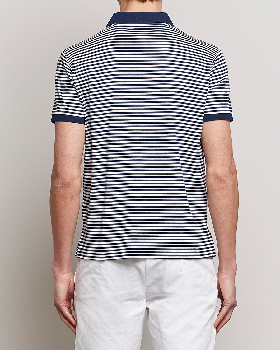 Herr | Pikéer | Polo Ralph Lauren | Luxury Pima Cotton Striped Polo French Navy/White