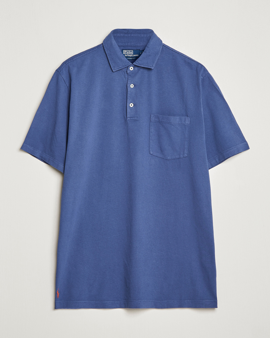 Herr | Pikéer | Polo Ralph Lauren | Cotton/Linen Polo Boathouse Navy