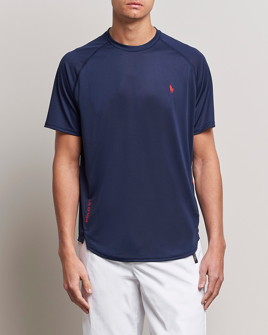 Herr | T-Shirts | Polo Ralph Lauren | Performance Jersey Crew Neck T-Shirt Newport Navy