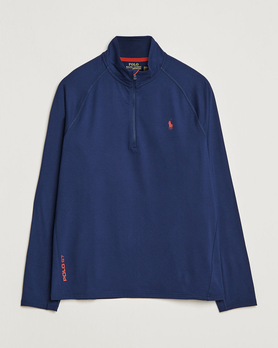 Herr | Tröjor | Polo Ralph Lauren | Performance Jersey Half-Zip Newport Navy