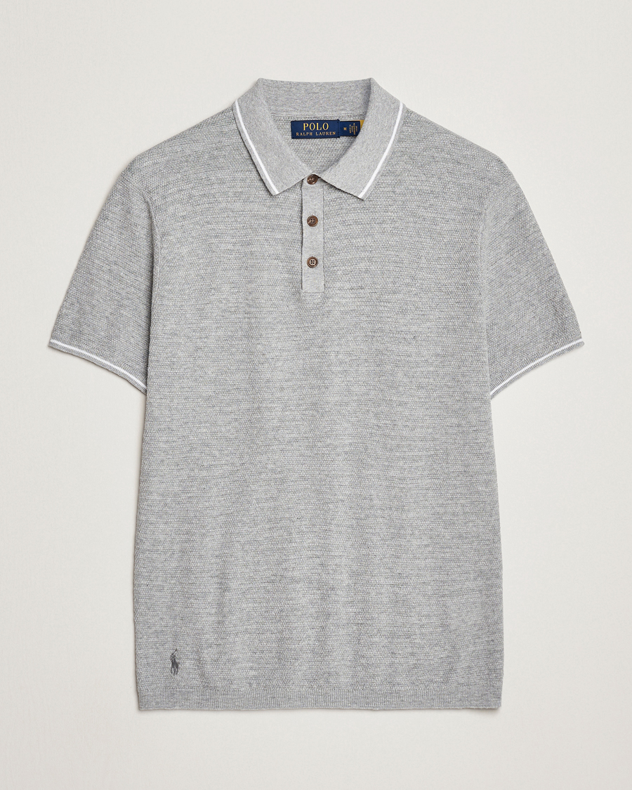 Herr | Pikéer | Polo Ralph Lauren | Cotton/Linen Textured Polo Andover Heather