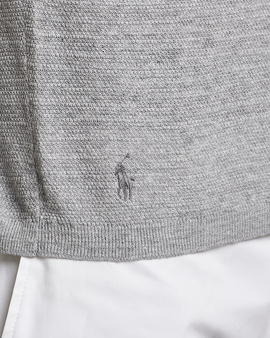 Herr | Pikéer | Polo Ralph Lauren | Cotton/Linen Textured Polo Andover Heather