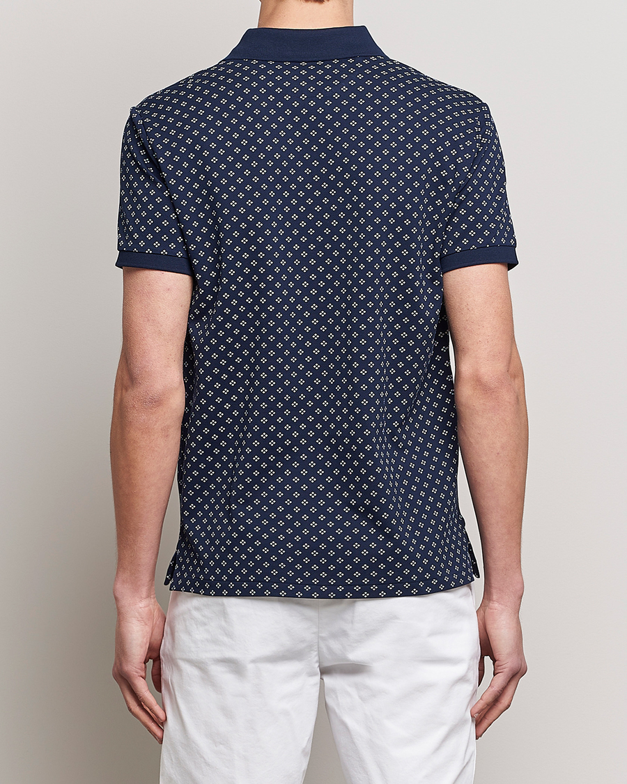 Herr | Pikéer | Polo Ralph Lauren | Custom Slim Fit Diamond Dots Polo Newport Navy