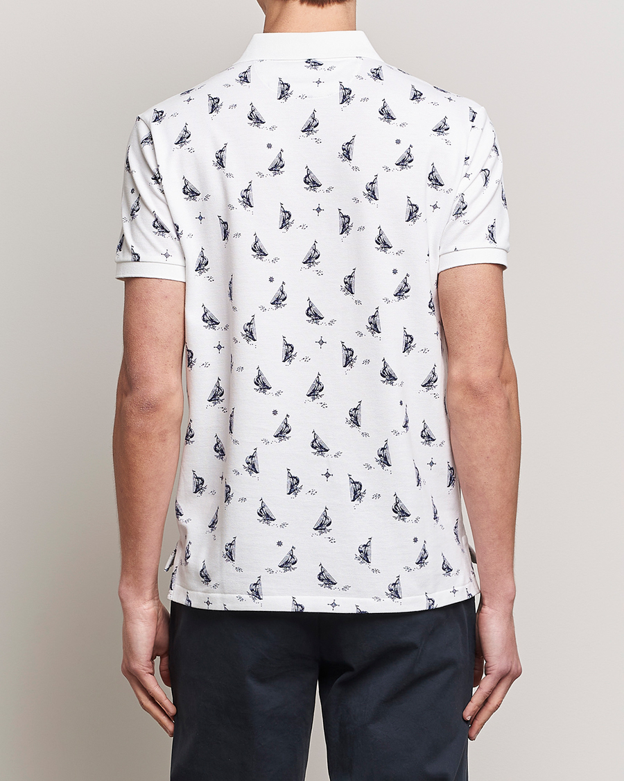 Herr | Pikéer | Polo Ralph Lauren | Custom Slim Fit Sailboats Polo White