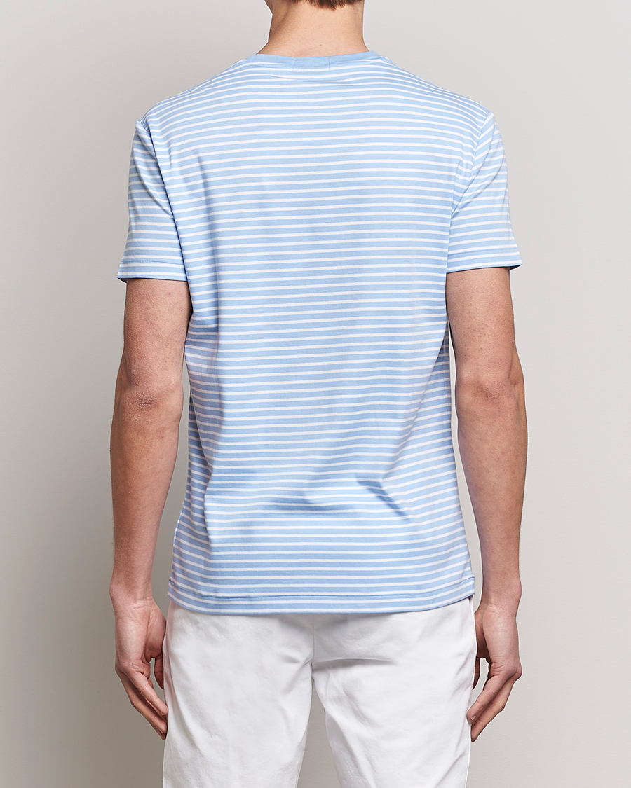 Herr | T-Shirts | Polo Ralph Lauren | Luxury Pima Cotton Striped T-shirt Blue/White