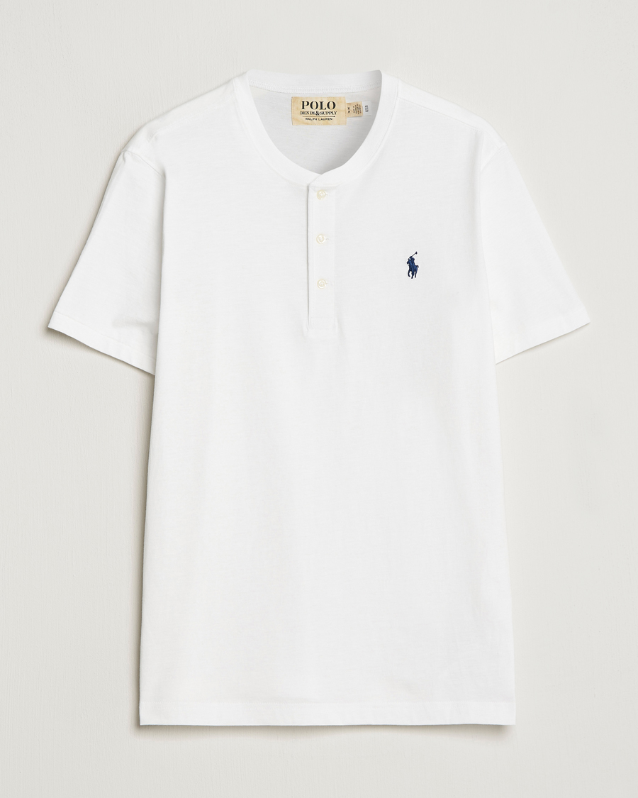 Herr | T-Shirts | Polo Ralph Lauren | Slub Jersey Henley T-Shirt White