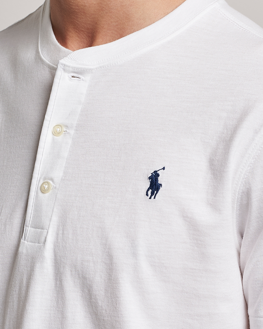 Herr | T-Shirts | Polo Ralph Lauren | Slub Jersey Henley T-Shirt White