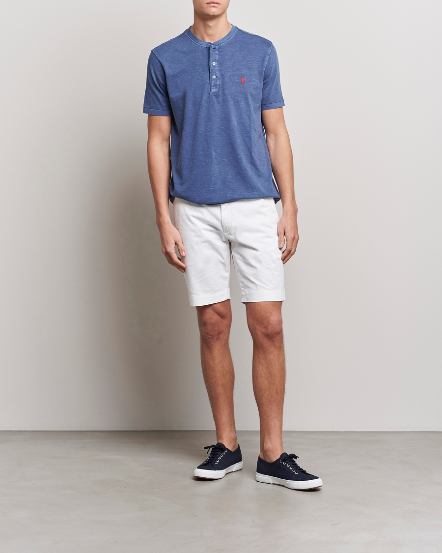 Herr | T-Shirts | Polo Ralph Lauren | Slub Jersey Henley T-Shirt Light Navy