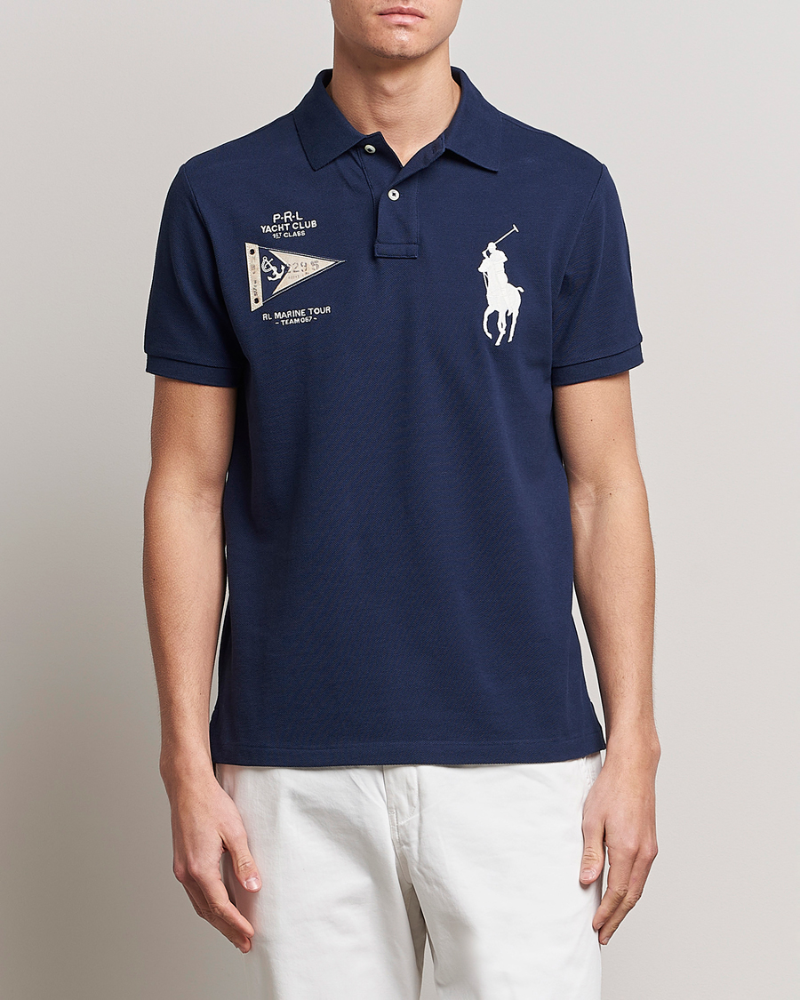 Herr | Pikéer | Polo Ralph Lauren | Custom Slim Fit Regatta Polo Newport Navy