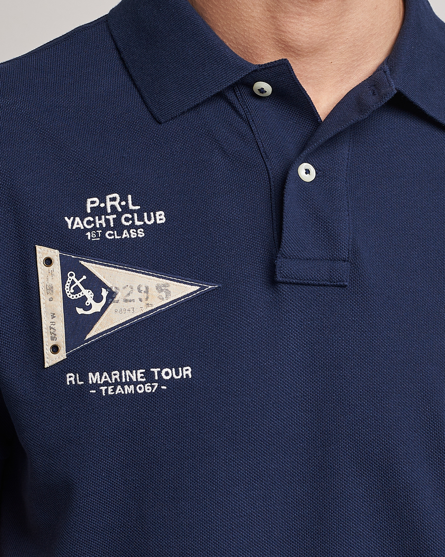 Herr | Pikéer | Polo Ralph Lauren | Custom Slim Fit Regatta Polo Newport Navy