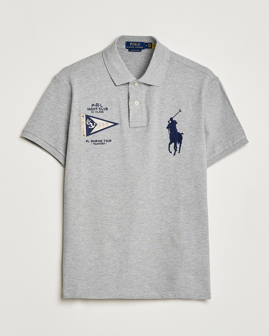 Herr | Pikéer | Polo Ralph Lauren | Custom Slim Fit Regatta Polo Andover Heather