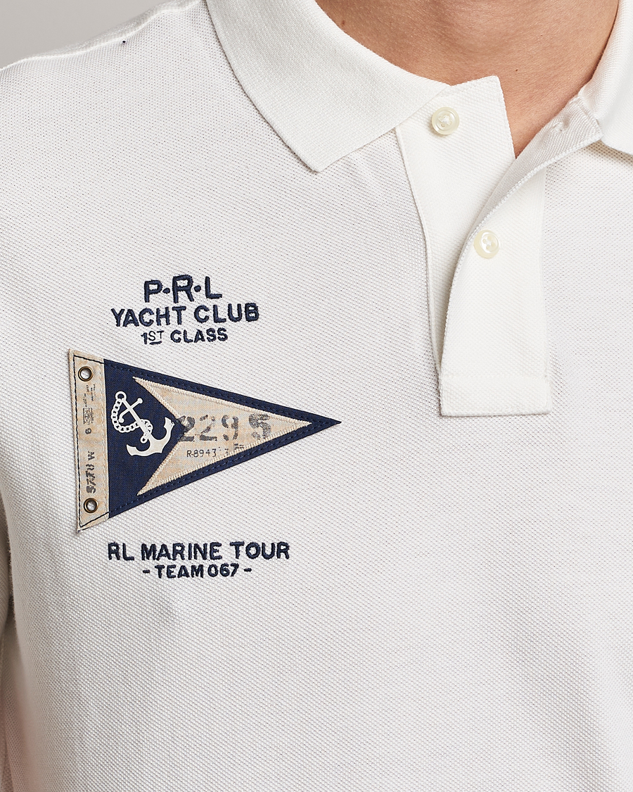 Herr | Pikéer | Polo Ralph Lauren | Custom Slim Fit Regatta Polo Nevis White