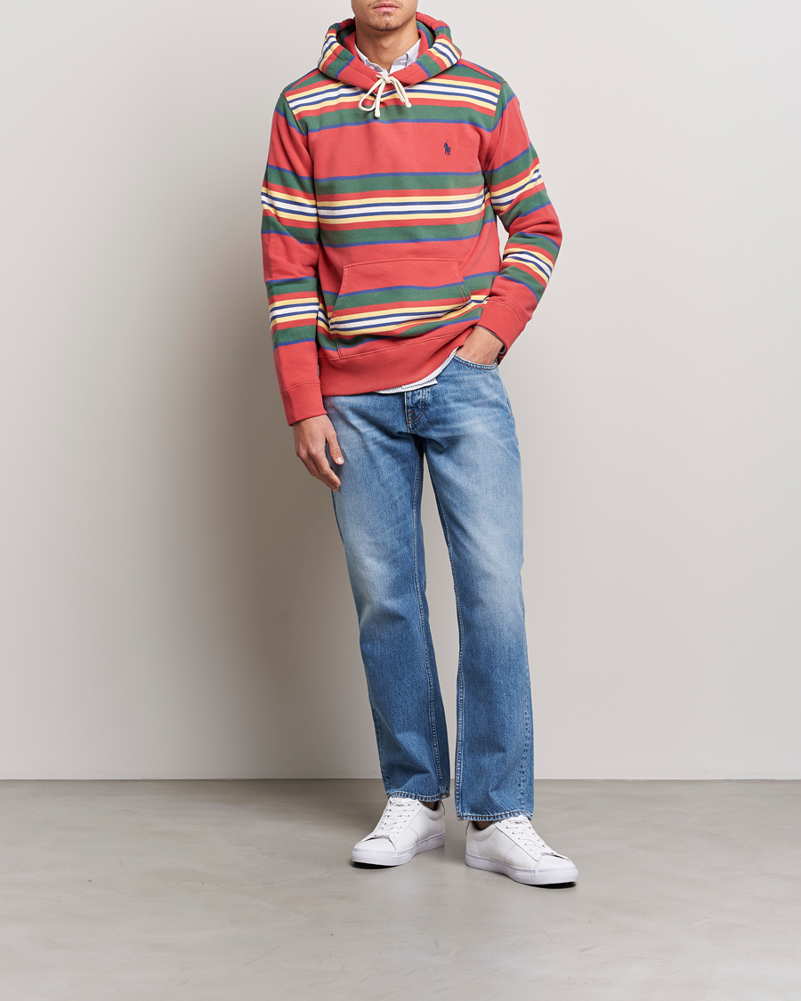 Herr | Tröjor | Polo Ralph Lauren | Yarn Died Fleece Striped Hoodie Multi